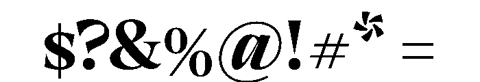 RSTThermal BoldDisplay Instance Font OTHER CHARS