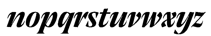 RSTThermal BoldDisplayItalic Instance Font LOWERCASE
