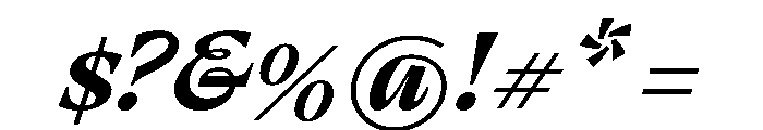 RSTThermal BoldHeadlineItalic Instance Font OTHER CHARS