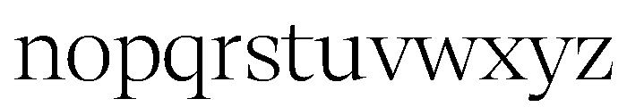 RSTThermal ExtraLightDisplay Instance Font LOWERCASE