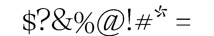 RSTThermal ExtraLightHeadline Instance Font OTHER CHARS