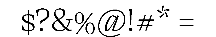 RSTThermal ExtraLightText Instance Font OTHER CHARS