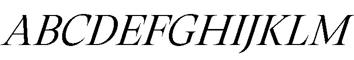 RSTThermal LightDisplayItalic Instance Font UPPERCASE