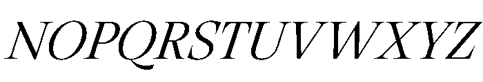 RSTThermal LightDisplayItalic Instance Font UPPERCASE