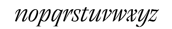 RSTThermal LightDisplayItalic Instance Font LOWERCASE