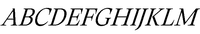 RSTThermal LightHeadlineItalic Instance Font UPPERCASE