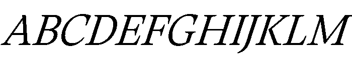 RSTThermal LightTextItalic Instance Font UPPERCASE