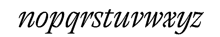 RSTThermal LightTextItalic Instance Font LOWERCASE