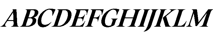 RSTThermal MediumDisplayItalic Instance Font UPPERCASE