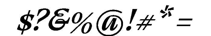 RSTThermal MediumTextItalic Instance Font OTHER CHARS