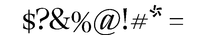 RSTThermal RegularDisplay Instance Font OTHER CHARS
