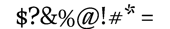 RSTThermal RegularText Instance Font OTHER CHARS