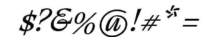 RSTThermal RegularTextItalic Instance Font OTHER CHARS
