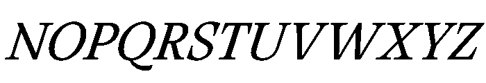 RSTThermal RegularTextItalic Instance Font UPPERCASE