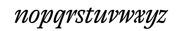 RSTThermal RegularTextItalic Instance Font LOWERCASE