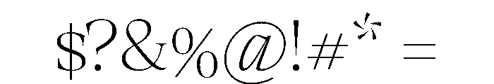 RSTThermal ThinDisplay Instance Font OTHER CHARS