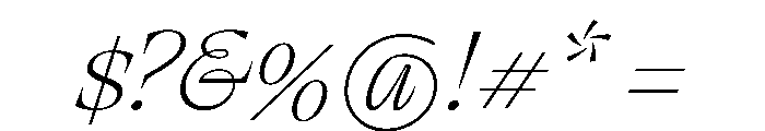 RSTThermal ThinHeadlineItalic Instance Font OTHER CHARS
