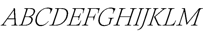 RSTThermal ThinTextItalic Instance Font UPPERCASE