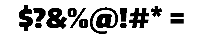 RSTTrasandina ExtraBold Instance Font OTHER CHARS