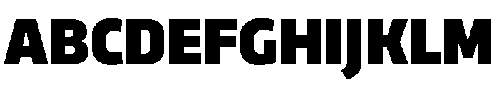 RSTTrasandina ExtraBold Instance Font UPPERCASE