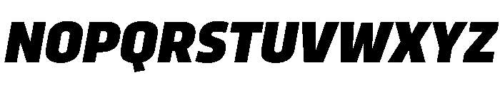 RSTTrasandina ExtraBoldItalic Instance Font UPPERCASE