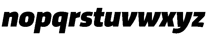 RSTTrasandina ExtraBoldItalic Instance Font LOWERCASE