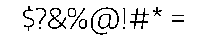 RSTTrasandina Extralight Instance Font OTHER CHARS