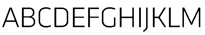 RSTTrasandina Extralight Instance Font UPPERCASE