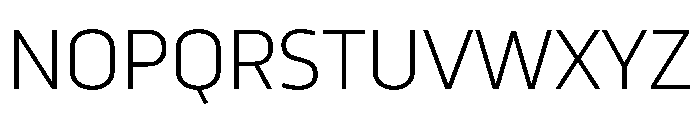 RSTTrasandina Extralight Instance Font UPPERCASE
