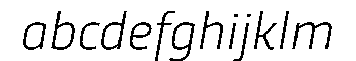 RSTTrasandina ExtralightItalic Instance FONT