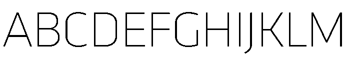 RSTTrasandina Hairline Instance Font UPPERCASE