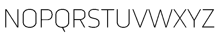 RSTTrasandina Hairline Instance Font UPPERCASE