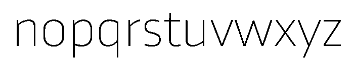 RSTTrasandina Hairline Instance Font LOWERCASE