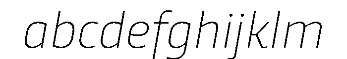 RSTTrasandina HairlineItalic Instance FONT