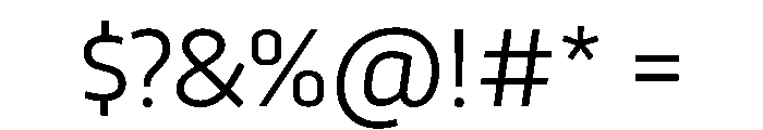 RSTTrasandina Light Instance Font OTHER CHARS