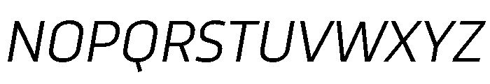 RSTTrasandina LightItalic Instance Font UPPERCASE