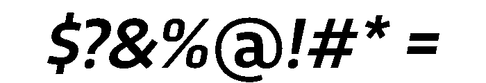 RSTTrasandina MediumItalic Instance Font OTHER CHARS