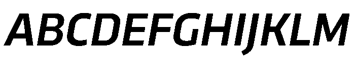 RSTTrasandina MediumItalic Instance Font UPPERCASE