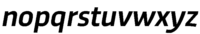 RSTTrasandina MediumItalic Instance Font LOWERCASE