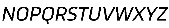 RSTTrasandina RegularItalic Instance Font UPPERCASE