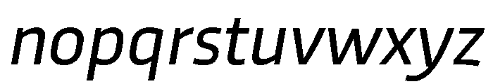 RSTTrasandina RegularItalic Instance Font LOWERCASE