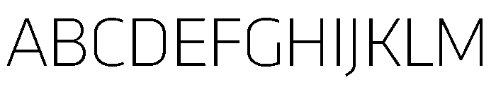 RSTTrasandina Thin Instance Font UPPERCASE
