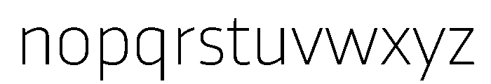RSTTrasandina Thin Instance Font LOWERCASE