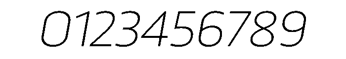 RSTTrasandina ThinItalic Instance Font OTHER CHARS