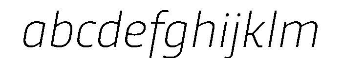 RSTTrasandina ThinItalic Instance FONT