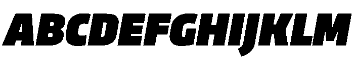 RSTTrasandina UltraItalic Instance Font UPPERCASE