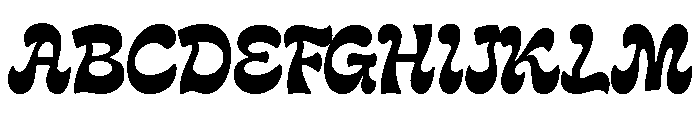 RT Morvane Script Regular Font UPPERCASE