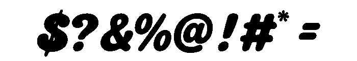 RTChonzo-Regular Font OTHER CHARS