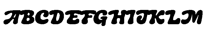 RTChonzo-Regular Font UPPERCASE