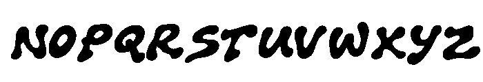 RTWildRoutine-Regular Font UPPERCASE